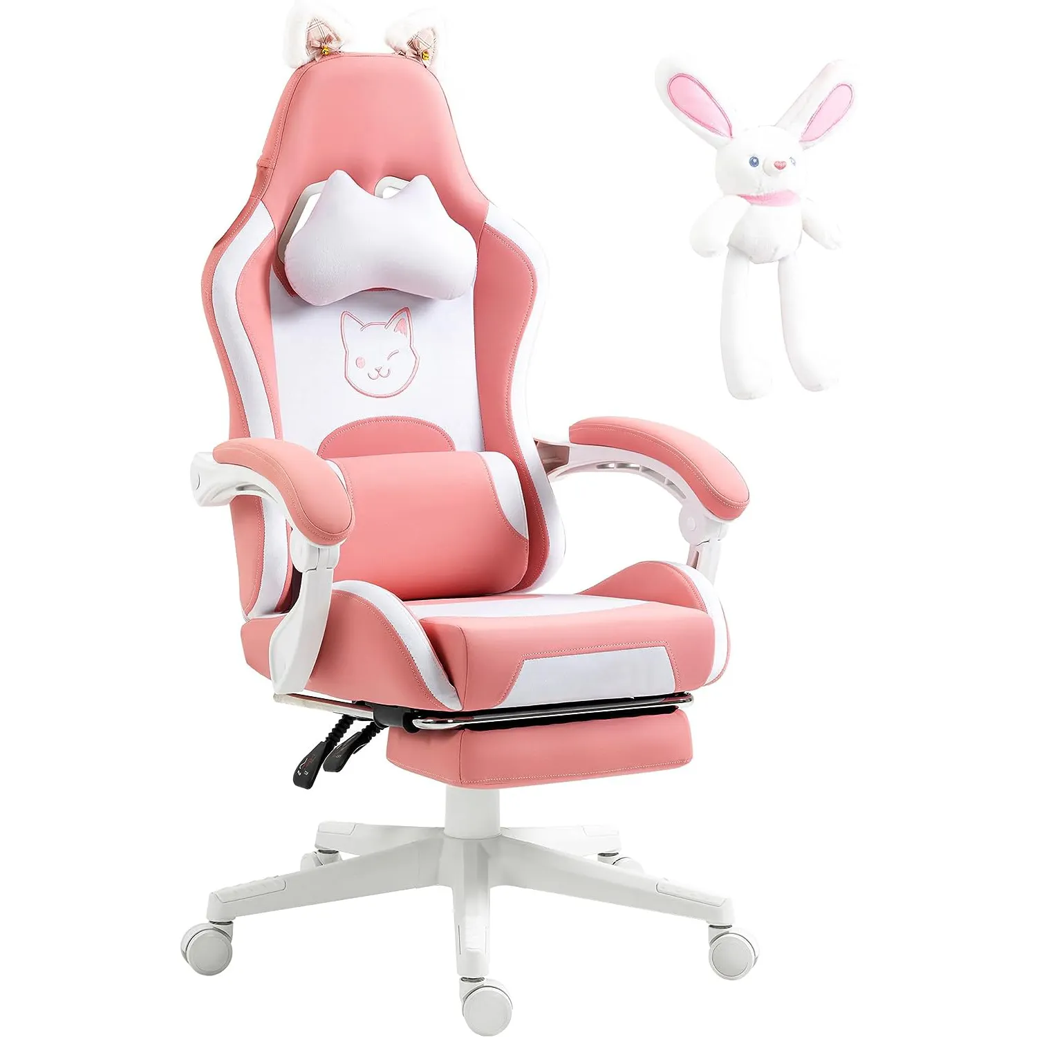 Nuevo lindo INS chaise Gaming sthul muestra gratis Hello CAT Pink Girl ordenador cómodo ancla juego en vivo Silla de dibujos animados juegos