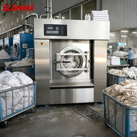 Lave-linge industriel 15-50 kg pour draps, entièrement automatique, usage intensif pour blanchisserie et hôtels