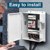 Caja de Conexiones Ventilada Impermeable para Exteriores ABS IP67/55 con Certificación CE/ROHS, Montaje en Pared/Columna para CCTV Electrónico