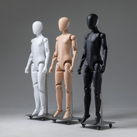 Maniquí de FRP de Alta Calidad, Modelo Humano Realista, Duradero, Lujoso, Decorativo, Multicolor, para Centro Comercial