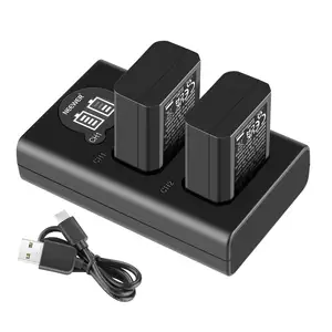 Wholesale Prices NEEWER NP-FW50 Camera Battery Charger Set 2 Pack 1100mAh Replacement Digital Battery Charger Set