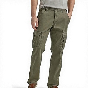 Pantalones Cargo Ligeros de Cintura Media para Hombre, 100% Algodón, Ecológicos, Duraderos, Estilo Utilitario, Ajuste Cómodo para Viajes y Uso Casual - Product Image 1