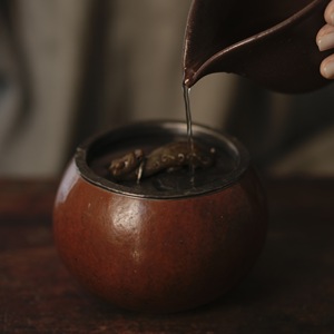 Old gourd-shaped water bowl, <b>tea</b> rinse bowl, <b>tea</b> dregs container, teaware, <b>tea</b> accessories - Product Image 1