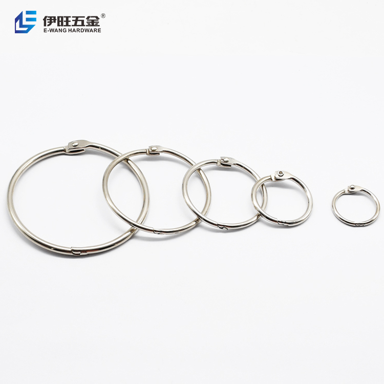YIWANG-серебряные никелированные книжные кольца, кольца для переплета с вкладными листами для ноутбука