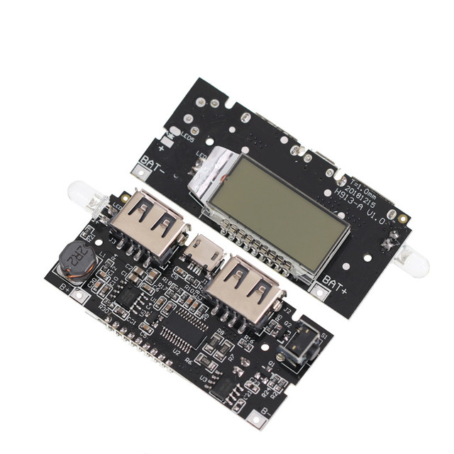 DIY Lithium Battery Digital Display Dual USB Output Charging Board Main Board 18650 Power Bank Module Mobile Power Boost Module