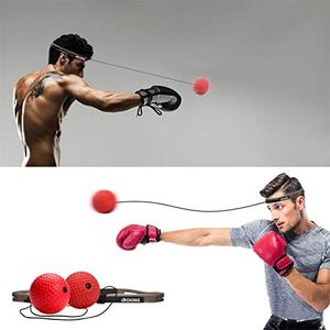 Wellshow <span class=keywords><strong>Sport</strong></span> Punching Ball Speed Bag avec niveaux <span class=keywords><strong>de</strong></span> difficulté Ballon réflexe <span class=keywords><strong>de</strong></span> <span class=keywords><strong>boxe</strong></span> avec bandeau <span class=keywords><strong>pour</strong></span> l'entraînement <span class=keywords><strong>de</strong></span> <span class=keywords><strong>boxe</strong></span> Gym à domicile - Product Image 5