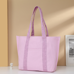 Sacs fourre-tout en coton avec logo personnalisé imprimé Sac à provisions en toile pour femmes avec impression personnalisée - Product Image 1