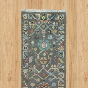 Tapis d'entrée moderne Tapis floral fait à la main touffeté 100% laine fine Tendance Tapis coupés en boucle pour le salon et la chambre des enfants - Product Image 1