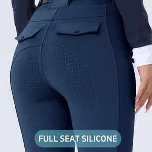 Collants <span class=keywords><strong>d</strong></span>'équitation pour femmes extensibles dans les 4 sens, culottes <span class=keywords><strong>d</strong></span>'équitation pour femmes, pantalons <span class=keywords><strong>d</strong></span>'équitation pour le saut <span class=keywords><strong>d</strong></span>'obstacles - Product Image 5