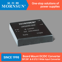 Entrée large Mornsun 110VDC 14-160VDC 1W 3W 6W 10W 20W 30W 50W 100W Convertisseurs de DC-DC à montage intégré 5V 9V 12V 15V 24V 28V 48V 54V