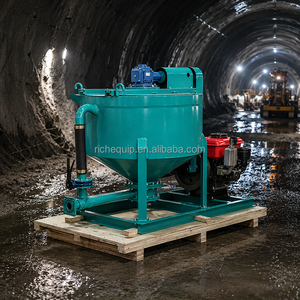 RICH RM400D 400L Diesel High Shear Grout Mixer Cement Bentonite Mixing Machine for Tunnel <b>Foundation</b> Grouting - Product Image 5
