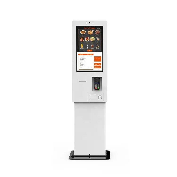 Tela sensível ao toque interativa de 27 polegadas, tela única, encomenda de pagamento de kiosk
