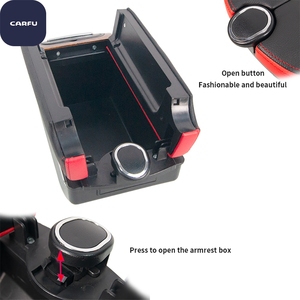 AC-443 Universal Car Central Console Armrest Box Double Layer <b>Storage</b> Luxury Cup Holder <b>Cushion</b> Pad Interior Kit - Product Image 3
