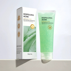 2% ácido salicílico 8D aminoácidos exfoliante Facial limpiador Anti-Acné té verde bambú lavado de cara Gel exfoliante de limpieza <span class=keywords><strong>profunda</strong></span> - Product Image 5