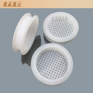 Breathable <b>Mesh</b> Vent Cap 60mm Diameter White And Brown <b>Plastic</b> Wall Mount For Wardrobe Shoe Cabinet Indoor Use - Product Image 3