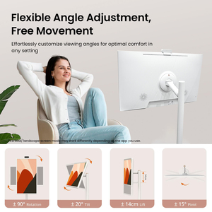 Factory Outlet 23.8/27/32 Inch Mobile <b>TV</b> Display Android 12 Touch Screen Monitor Smart Full HD 1080p 60Hz <b>Portable</b> <b>Portable</b> Rota - Product Image 6