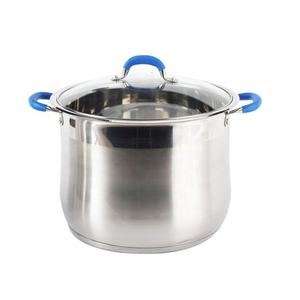 Wholesale 9pcs Cookware Set Glass Lid Stainless Steel Soup <b>Stock</b> <b>Pots</b> for Home Hotel Restaurant - Product Image 1