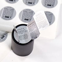 Étiquettes de livrets multi-pages personnalisées pour cosmétiques, directement de l'usine |   Autocollants en vinyle imperméables pliables extensibles, taille et couleur personnalisables