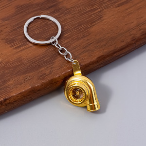 Porte-clés Rétro Turbo - Breloque Turbine Rotative en Alliage de <span class=keywords><strong>Zinc</strong></span>, Support de Clés Pièce Auto pour Hommes - Product Image 5