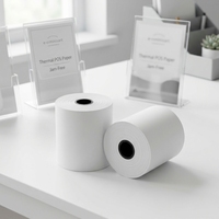 Rouleau de papier thermique sans BPA 80x80mm 48g, papier de reçu POS, papier de caisse enregistreuse pour le commerce de détail et l'hôtellerie