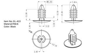 New Auto TRIM người lưu giữ cơ thể <span class=keywords><strong>Fastener</strong></span> đinh tán Bumper Clip nhựa giữ lại Nylon <span class=keywords><strong>Fastener</strong></span> <span class=keywords><strong>Clips</strong></span> nhà máy trực tiếp nhựa giữ lại - Product Image 4