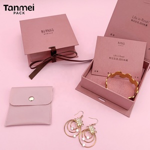 Custom Eco Pink Book Shape Paper Gift Packaging Jewellery <strong>Box</strong> with Ribbon - Product Image 3