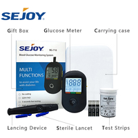Moniteur de glycémie numérique Sejoy CE et 510k, glucomètre Bluetooth