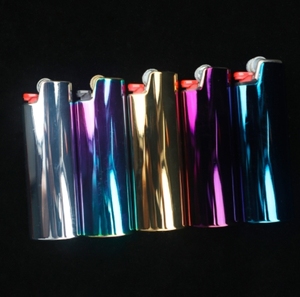 Rainbow-Colored Manual Metal Lighter Case Cover <b>Mini</b> Size Plastic Holder for Original J5 Lighter - Product Image 3