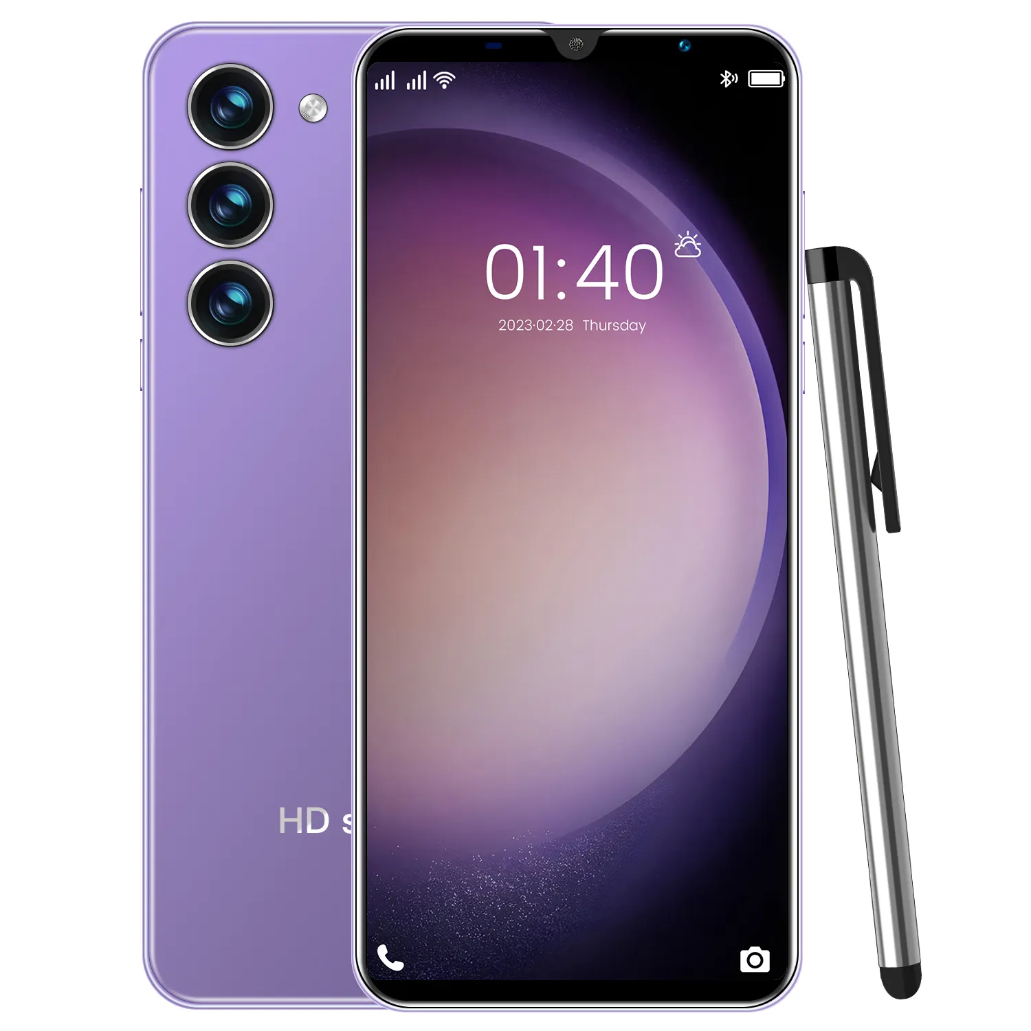 2023 feriado bancário venda quente S23 + Desbloqueado 16G Ram + 512G Rom Dual SIM 32 + 64MP 10 Core Cheap Android 12.0 telefone de tela cheia