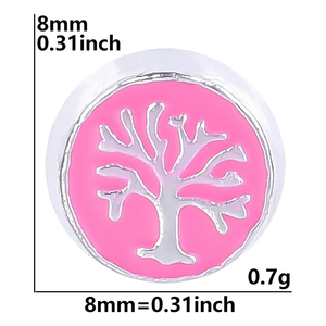 Bán buôn DIY nổi Vòng cổ quyến rũ cây của cuộc sống hợp kim nhỏ quyến rũ cho mề đay đồ trang sức làm - Product Image 6