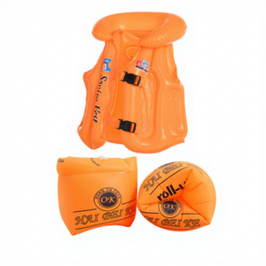 Vente en gros : Nouveaux gilets de sauvetage gonflables pour enfants, lot de 2, gilets de flottabilité et maillots de bain flottants – Aides essentielles à la natation - Product Image 2