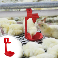 ZZ LM58 Abreuvoir pour animaux, ligne d'abreuvement pour volailles, fontaine générale, abreuvoir à tétine pour poulets, gobelet anti-goutte pour tuyau PVC rond de 25 mm