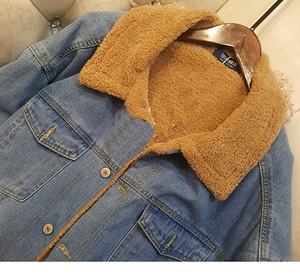 Veste en jean pour filles personnalisable, chaude pour l'hiver, veste en jean pour filles de 2 à 14 ans - Product Image 5