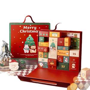Vente en gros de nouveaux coffrets cadeaux pour Noël avec <span class=keywords><strong>calendrier</strong></span> de l'<span class=keywords><strong>avent</strong></span> et anniversaire Boîtes rigides en carton ondulé avec feuille d'estampage prêtes <span class=keywords><strong>à</strong></span> être expédiées - Product Image 1