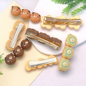 Nuevas y creativas pinzas para el cabello <span class=keywords><strong>de</strong></span> <span class=keywords><strong>pan</strong></span> <span class=keywords><strong>de</strong></span> dibujos animados, alfileres para la cabeza, Centro <span class=keywords><strong>de</strong></span> lazos para el cabello para niñas, accesorios <span class=keywords><strong>de</strong></span> decoración <span class=keywords><strong>de</strong></span> uso diario - Product Image 3