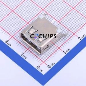 U-<b>A</b>-24DD-Y-3 <b>USB</b> Connector Through hole Component (THT) Connector Type-<b>A</b> <b>USB</b> <b>2.0</b> Female Through Hole - Product Image 1