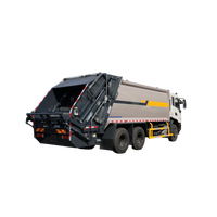Camion à ordures compacteur diesel 6X4 à transmission manuelle pour l'assainissement environnemental