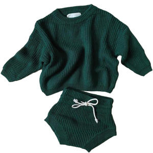 Conjunto de Suéter Tejido para Bebés y Niños, Diseño Personalizado de Última Moda Otoño Invierno, Ropa para Bebés - Product Image 4
