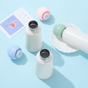 400ml Appreciation Vacuum Insulated <b>Cup</b> 304 Liner 201 Outer Shell Cute Ball Lid Stainless Steel Water Bottle Custom Logo - Product Image 3