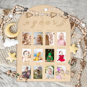Cadre <span class=keywords><strong>photo</strong></span> en bois pliable fait main pour les événements mémorables de <span class=keywords><strong>mon</strong></span> premier anniversaire, idéal pour la décoration de fête (vente en gros) - Product Image 4