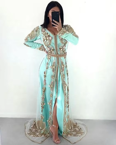 ATIYA LIBAS Femme Lehenga Choli Heavy Zardozi Broderie Longueur de Plancher pour Robe de Mariée-Acétate Matériel Inde Pakistan Ethnique - Product Image 5