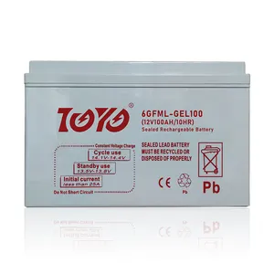 Toyo 12V chu kỳ sâu Gel cuộc sống lâu dài VRLA AGM sạc VRLA chì axit bắt đầu từ pin 12V 200AH chì axit Pin