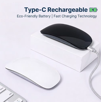 Souris laser ergonomique sans fil rechargeable pour jeux, mini, avec USB, 1600 DPI, pour ordinateur portable, tablette, PC, en stock