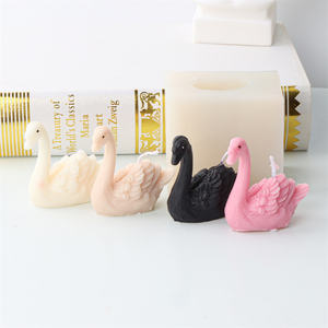 Ustensiles de cuisine mignons en Silicone, bougie, moule de cygne, outil de décoration de cuisson, bricolage de gâteau, Mousse de chocolat, Dessert, Fondant en résine - Product Image 5