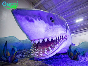หุ่นจำลองฉลามขนาดเท่าตัวจริง พร้อมเสียงสมจริง ทำจากวัสดุเรซิ่น สำหรับใช้งานกลางแจ้ง - Product Image 2