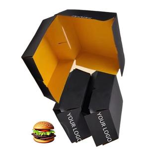 Custom Disposable <strong>Food</strong> Grade Cardboard Hamburger Packaging Paper Burger Box