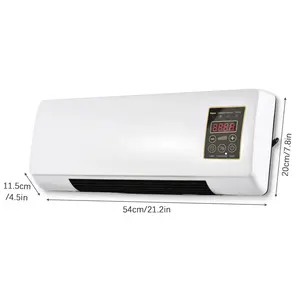 OEM ABS RC White Factory Low Price Mini Room Space Wall Mounted Digital Auto Electric PTC Ceramic Fan Heater