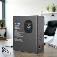 Régulateur de tension électronique automatique monophasé KEBO RELAY KWB 500VA mural avec affichage LED complet, en cuivre, AC 0.98