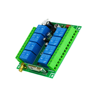 DC12V 8 canaux RF sans fil commutateur à distance récepteur grue-fait métal ABS 433MHz antenne pour porte de Garage LED apprentissage intelligent