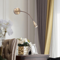 360 °   Lámpara de Pared LED con Cuello de Cisne Ajustable y Flexible, para Cabecera de Cama, Ideal para Hoteles y Lectura